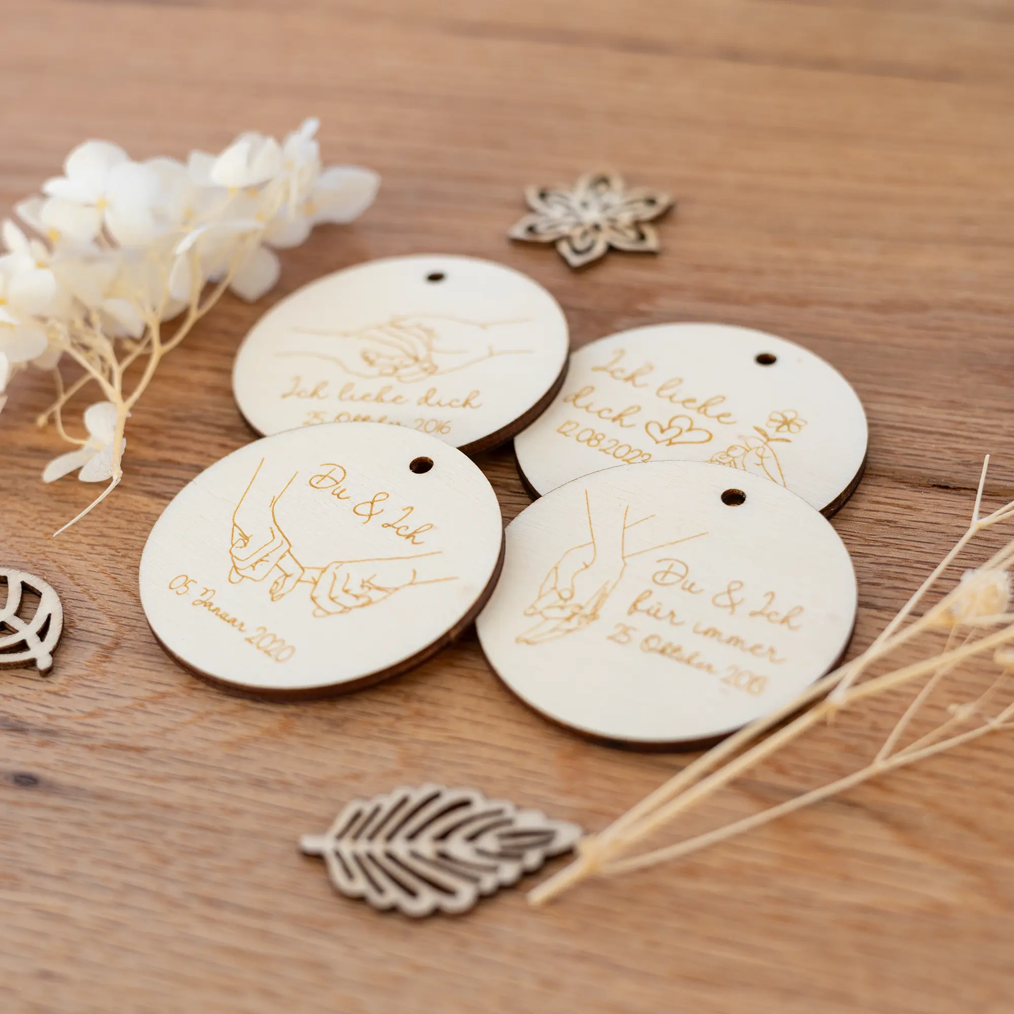 Personalisierter Anhänger „Du & Ich“ mit Wunschdatum – Bild 9