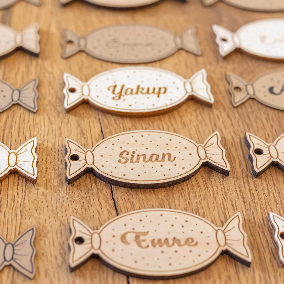 Geschenkanhänger, Namenskarte – Bonbon, Personalisiert Mit Namen – Bild 4