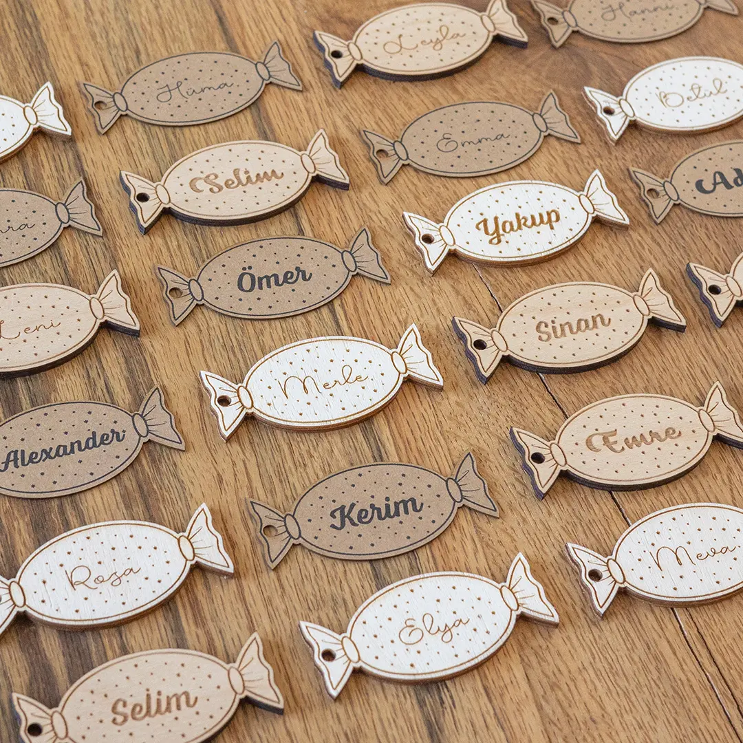 Geschenkanhänger, Namenskarte – Bonbon, Personalisiert Mit Namen – Bild 2