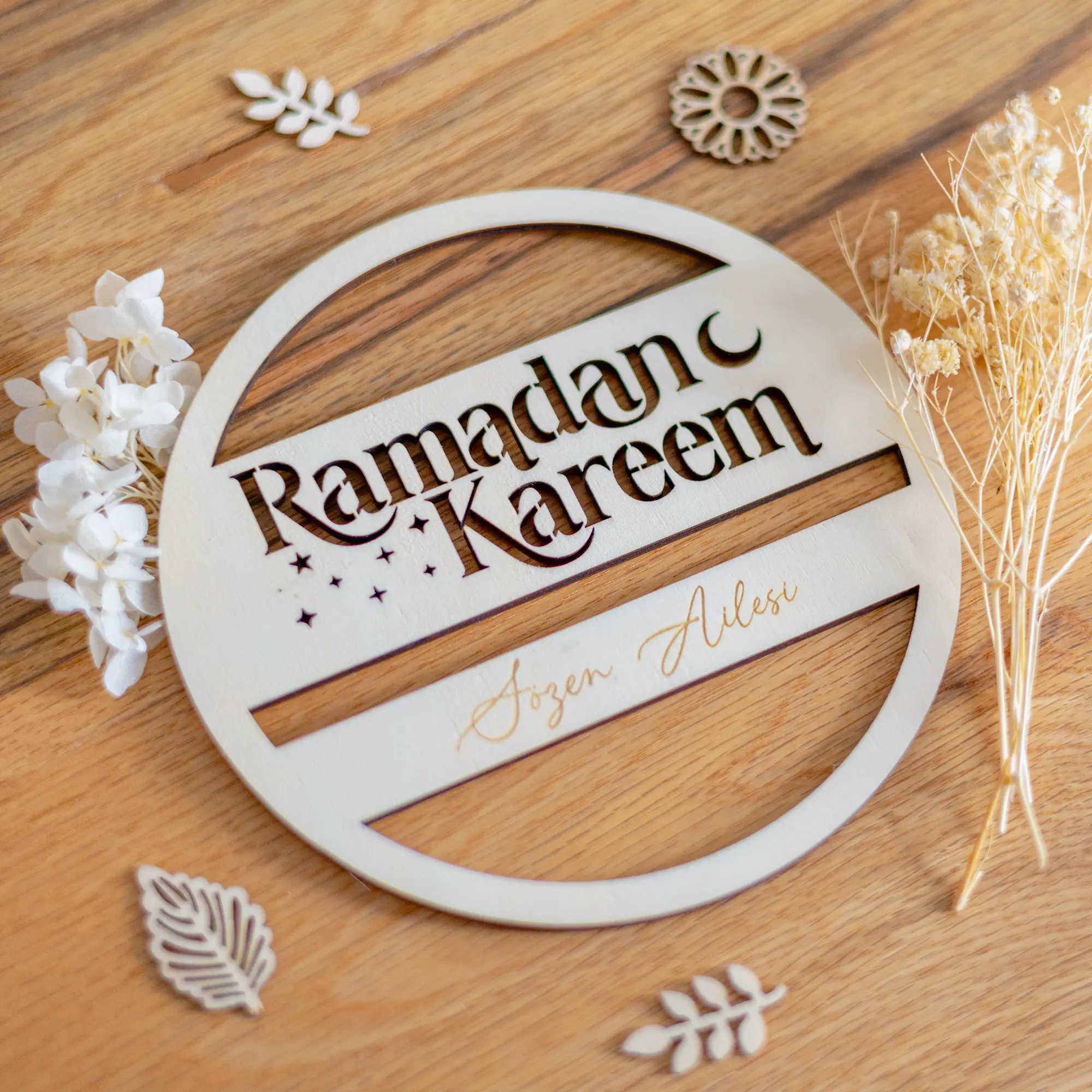 Personalisierbares Holzschild „Ramadan Kareem“ – Bild 8