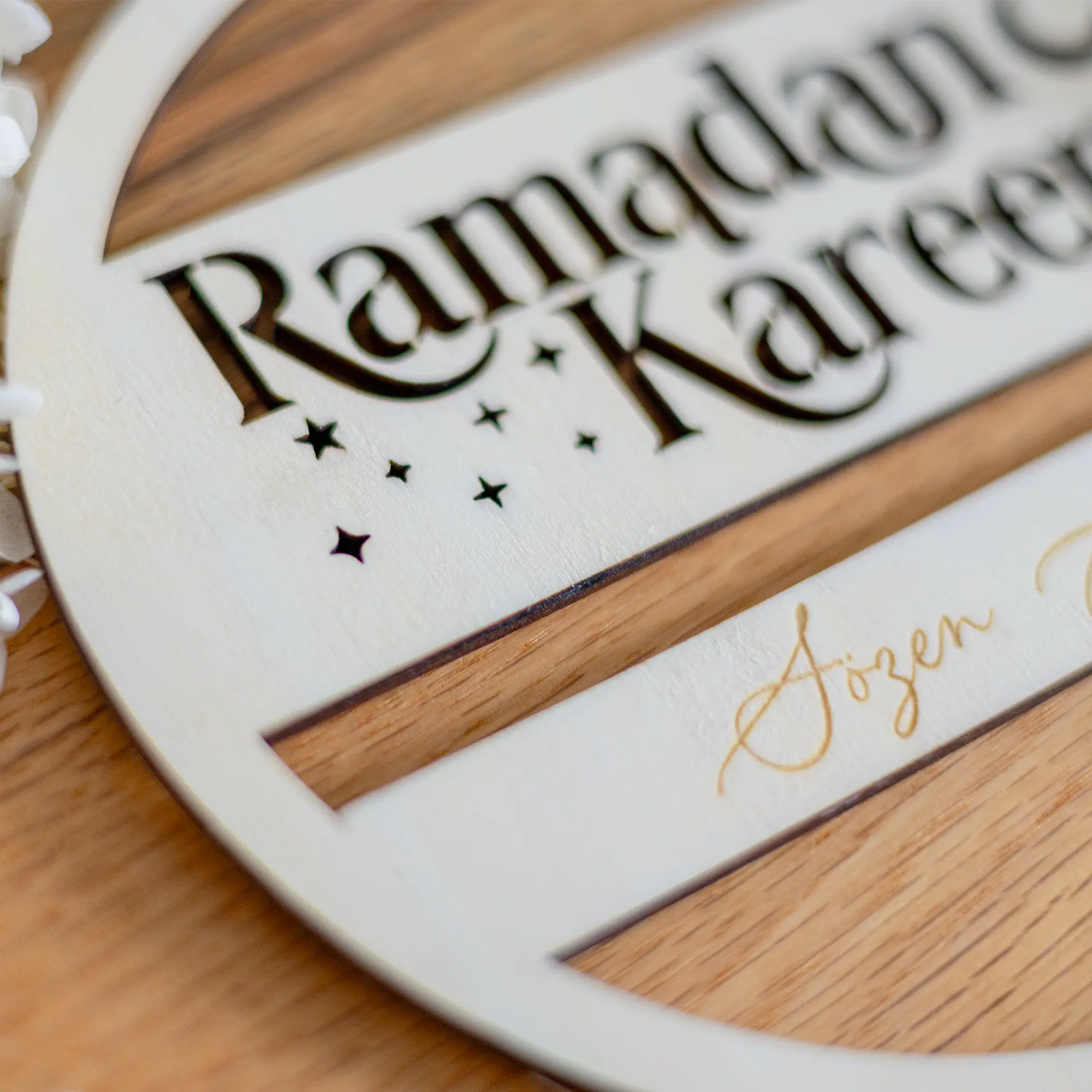 Personalisierbares Holzschild „Ramadan Kareem“ – Bild 7