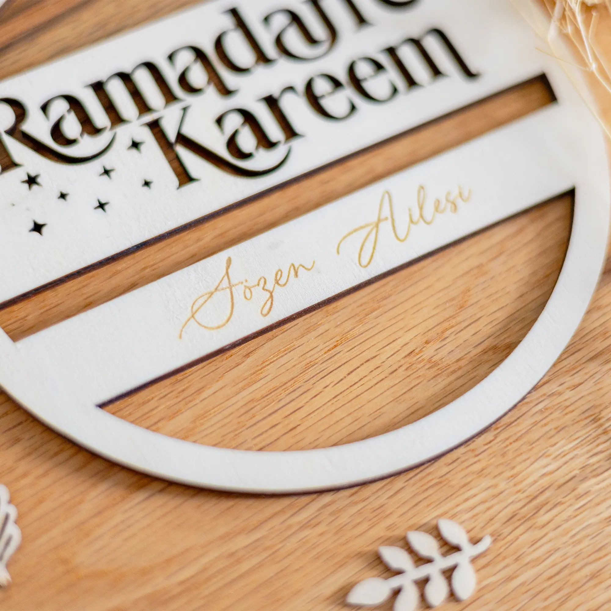 Personalisierbares Holzschild „Ramadan Kareem“ – Bild 5