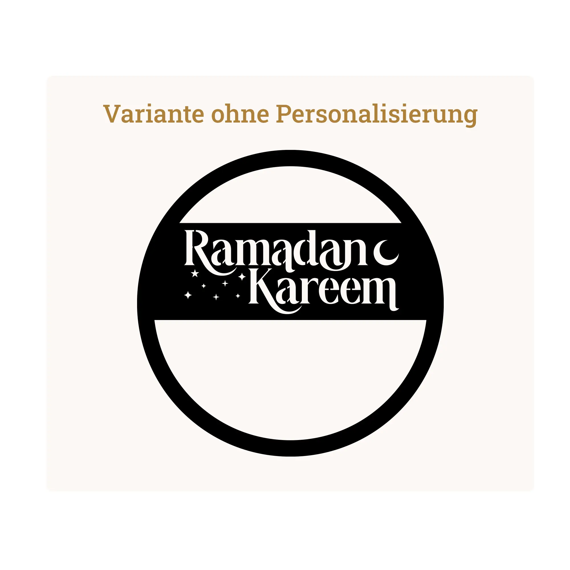 Personalisierbares Holzschild „Ramadan Kareem“ – Bild 3