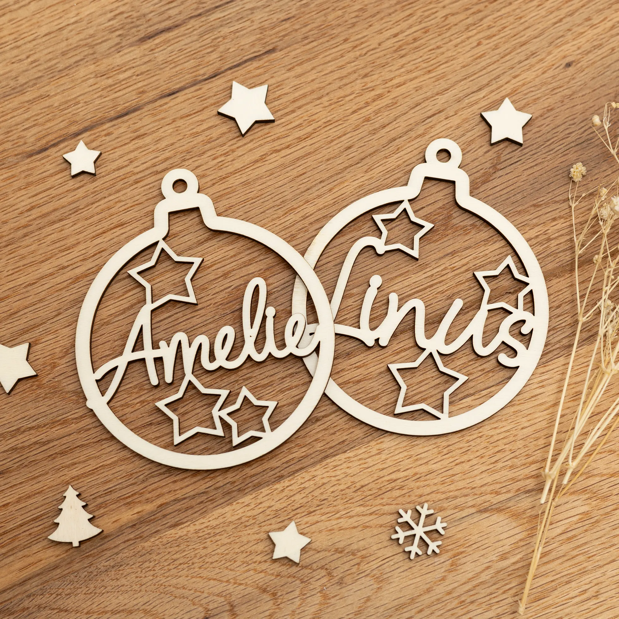 Personalisierte Weihnachtsbaumanhänger – Christbaumkugel