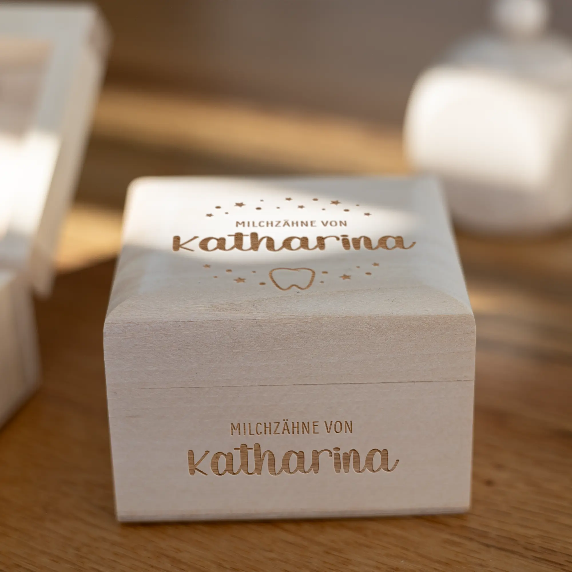 Personalisierte Milchzahndose mit Namen und Klappverschluss – Bild 5