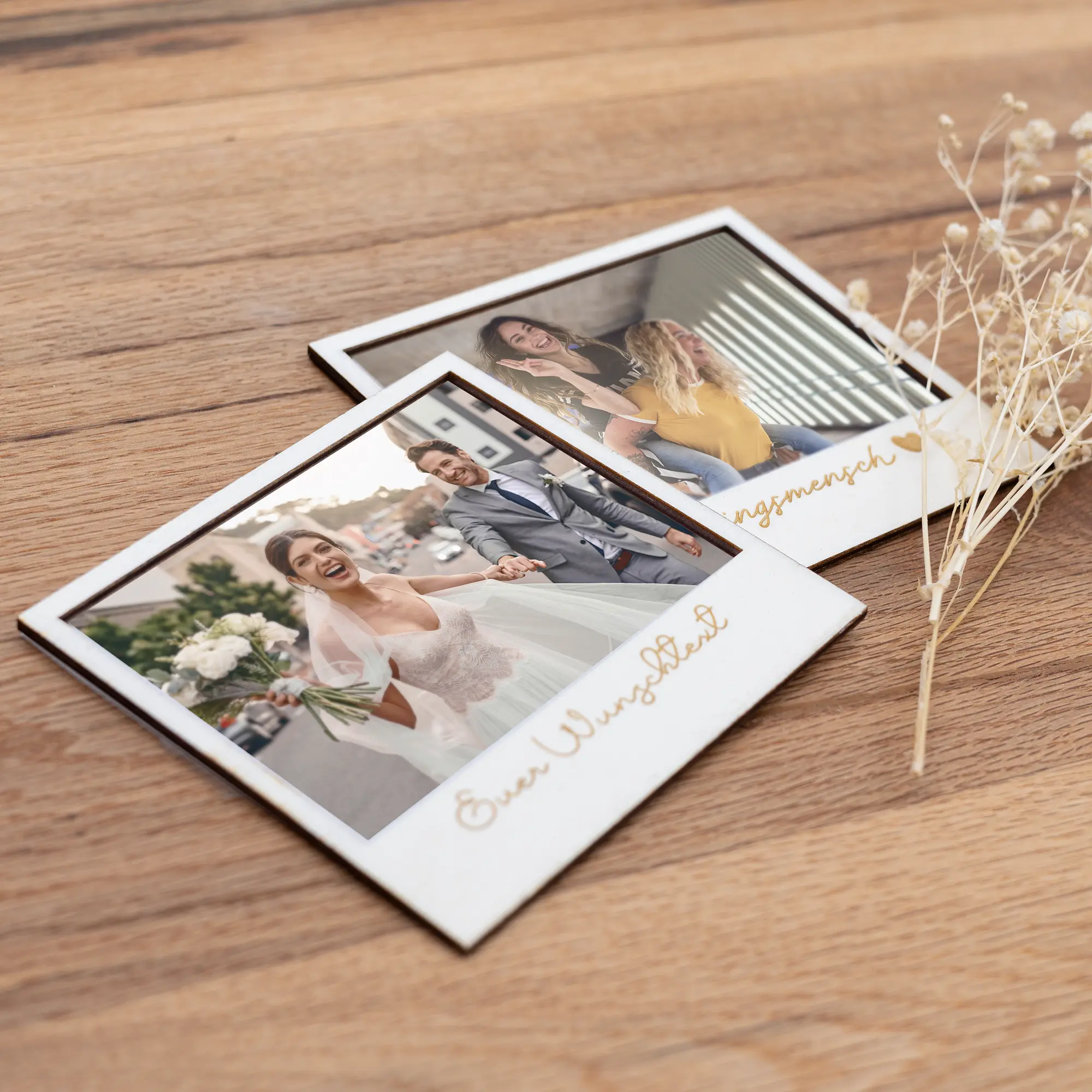 Personalisierte Holzbilderrahmen mit Wunschgravur – Bild 4