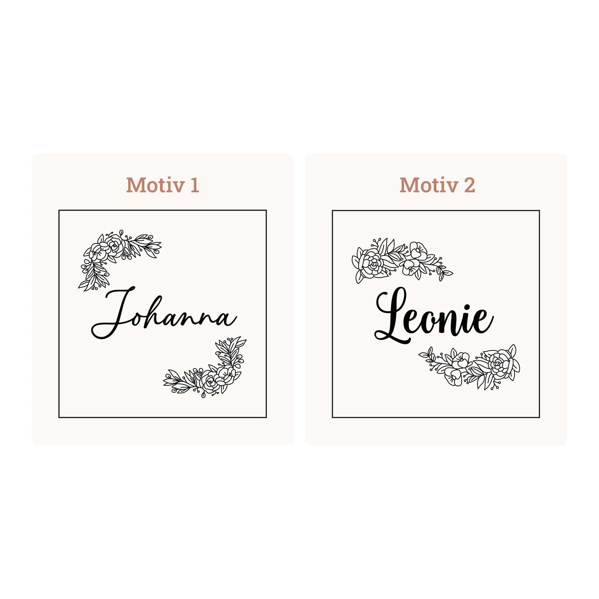 Personalisiertes Schmuckkästchen im floralen Design – Bild 2