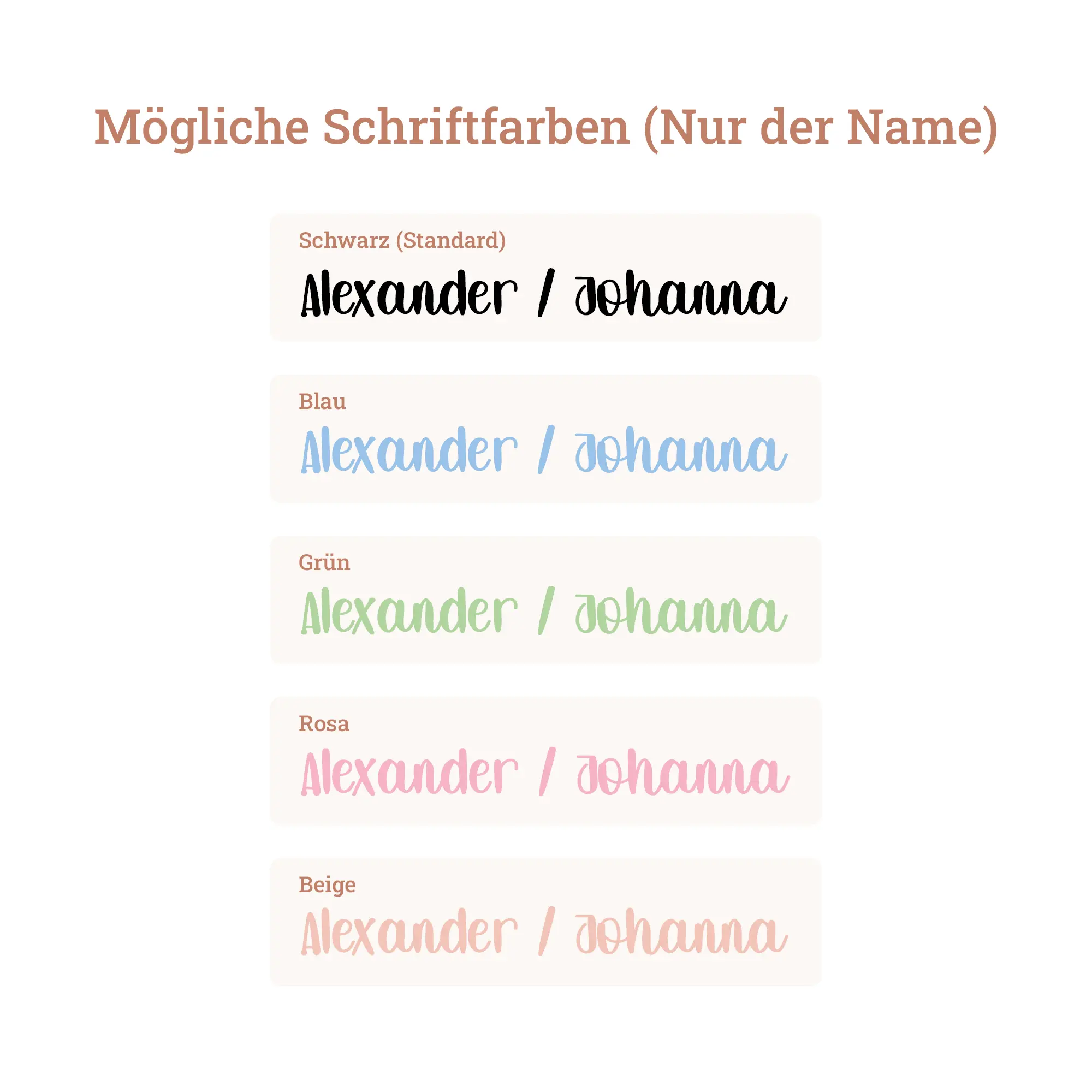 Personalisierter Stundenplan aus Acrylglas – Motiv Waldtiere – Bild 3