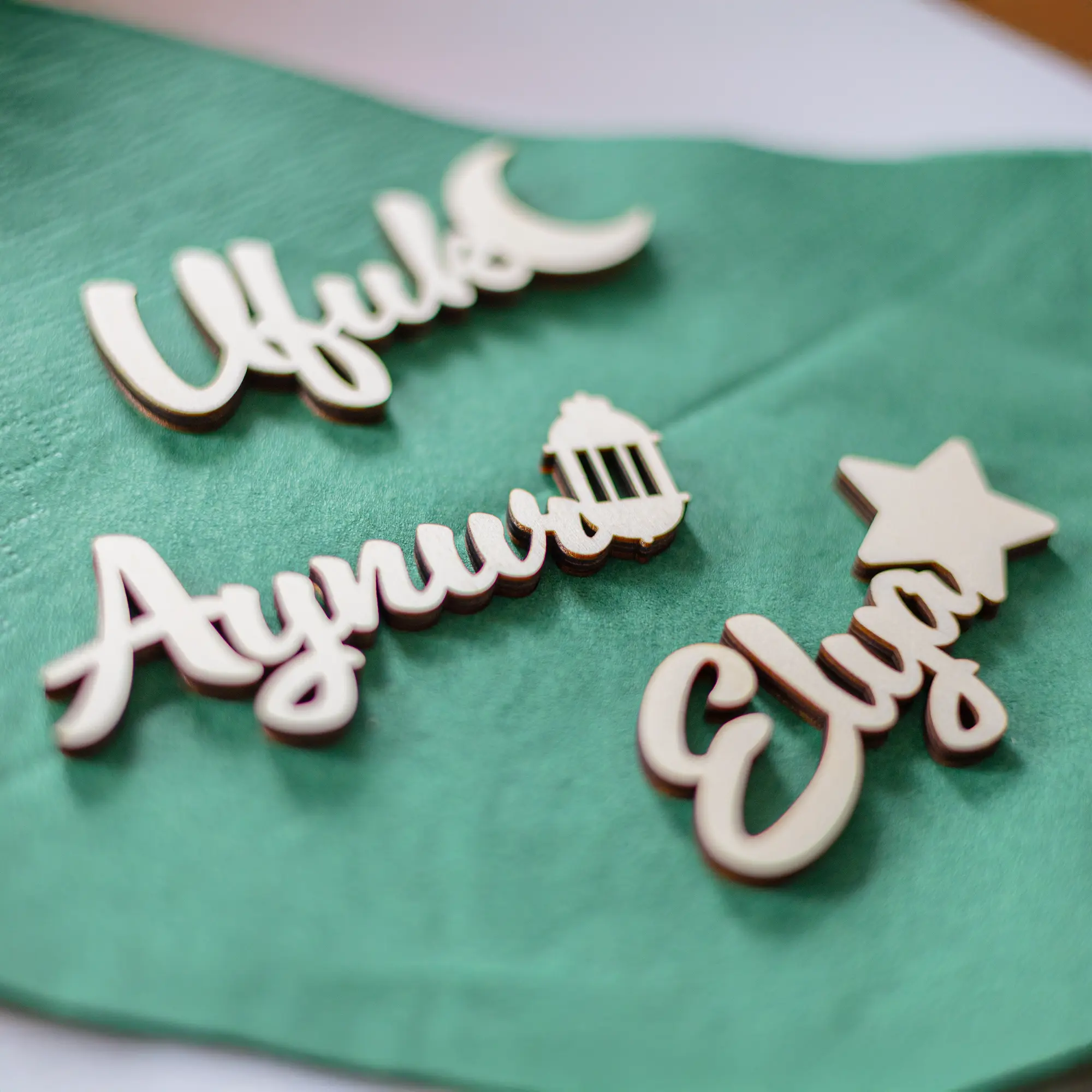 Tischkarten Aus Holz mit Ramadanmotiven – Bild 6