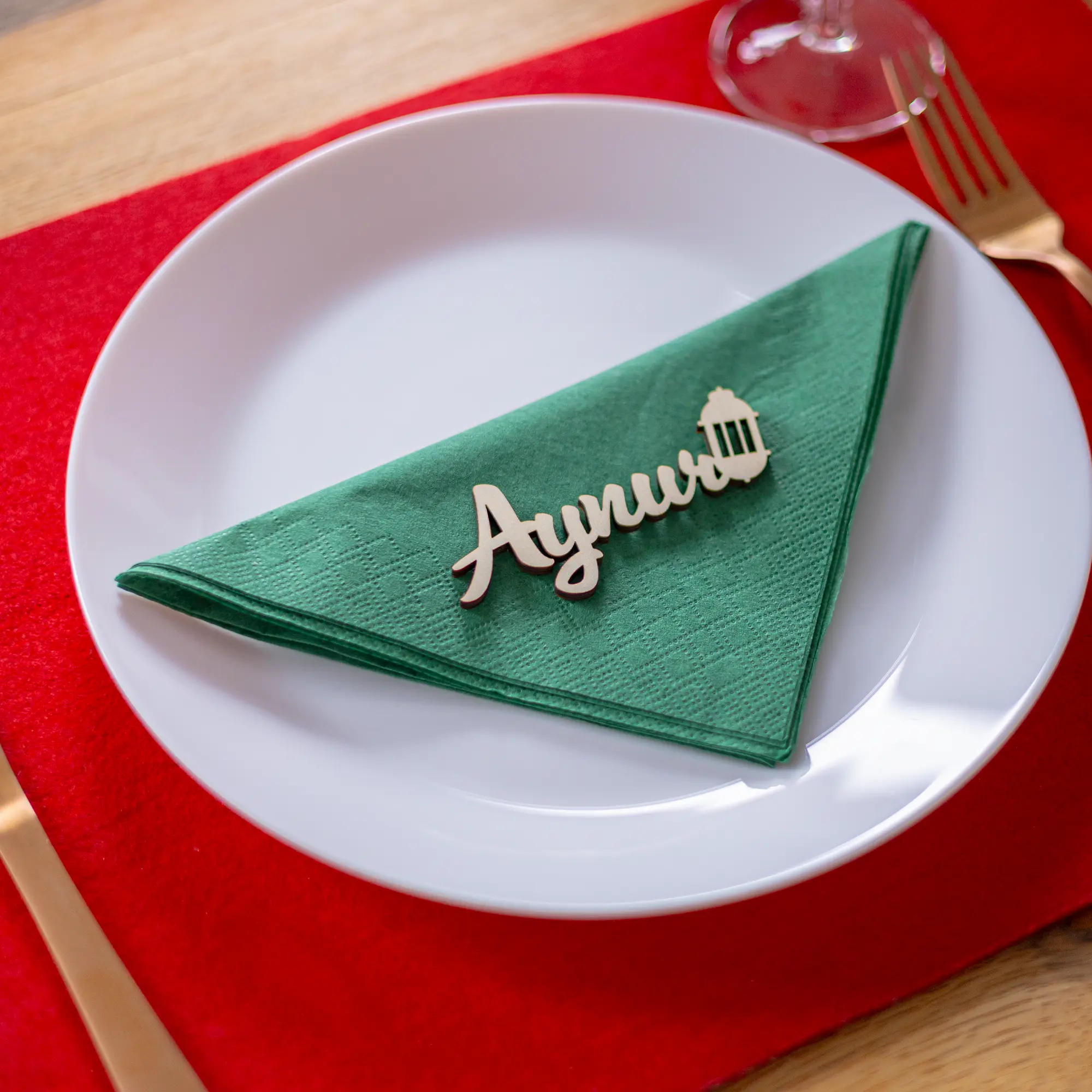 Tischkarten Aus Holz mit Ramadanmotiven – Bild 4