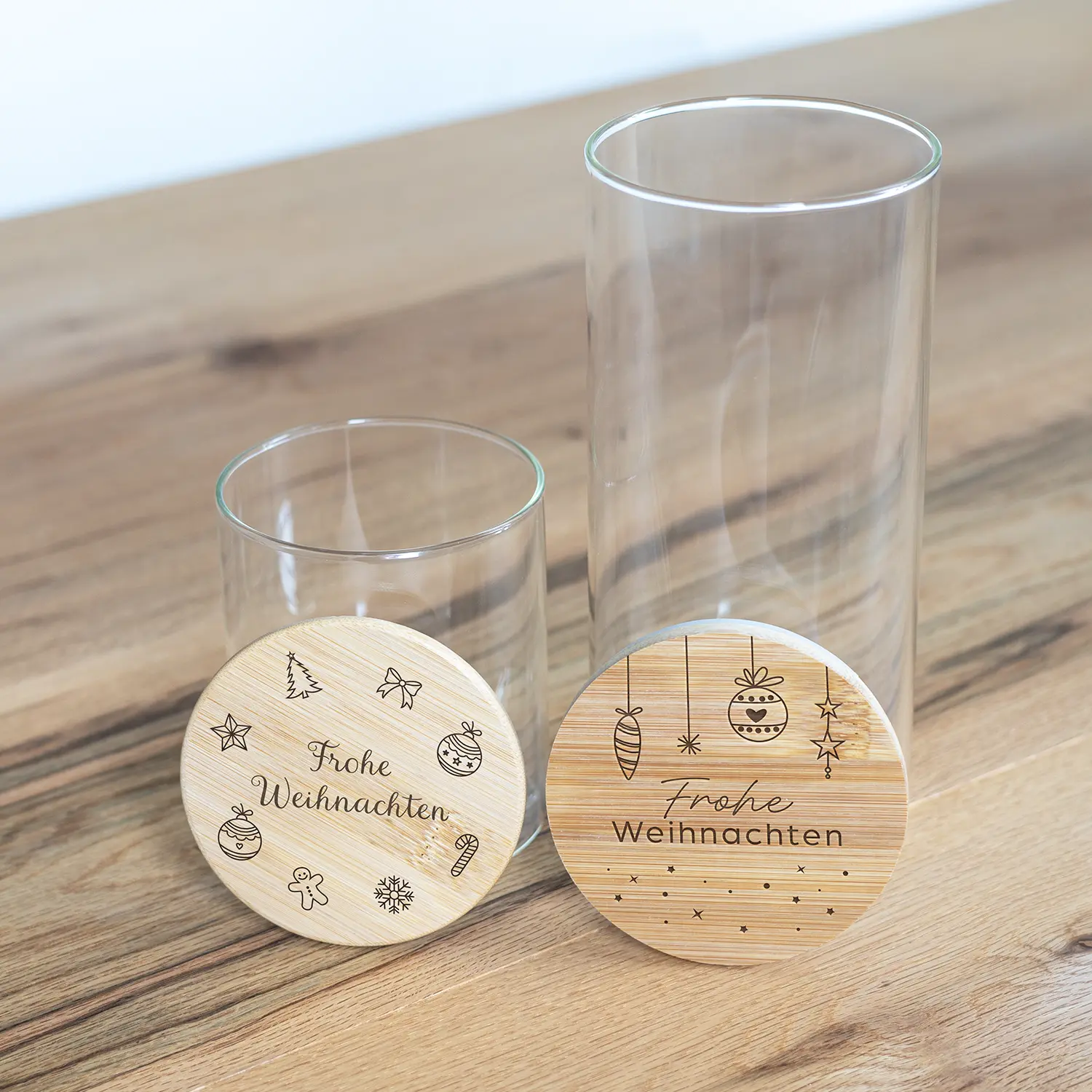 Vorratsglas „Frohe Weihnachten“ mit verschiedenen Weihnachtsmotiven – Bild 3