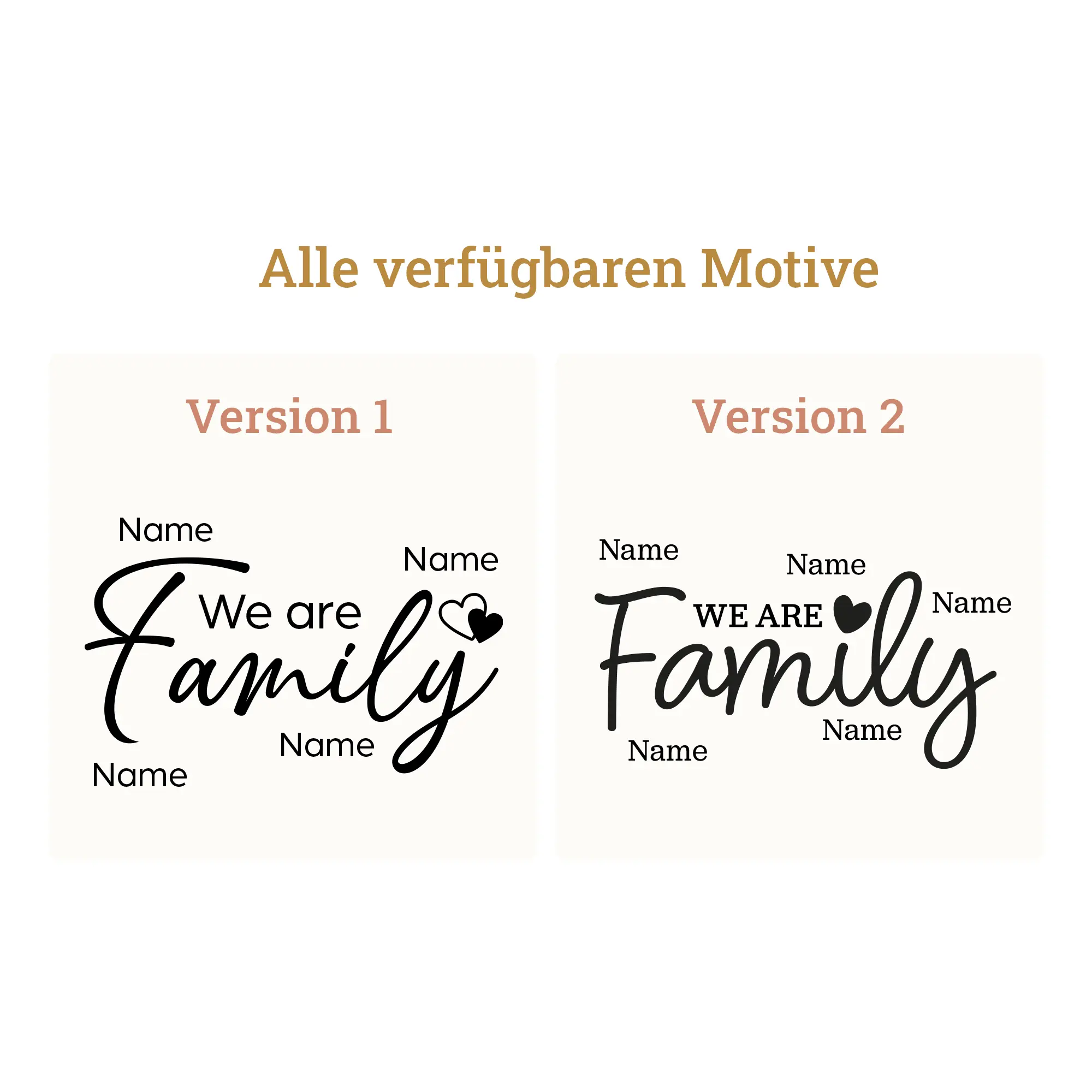 Personalisiertes Kerzenglas „We Are Family“ – Verschiedene Farben – Bild 2