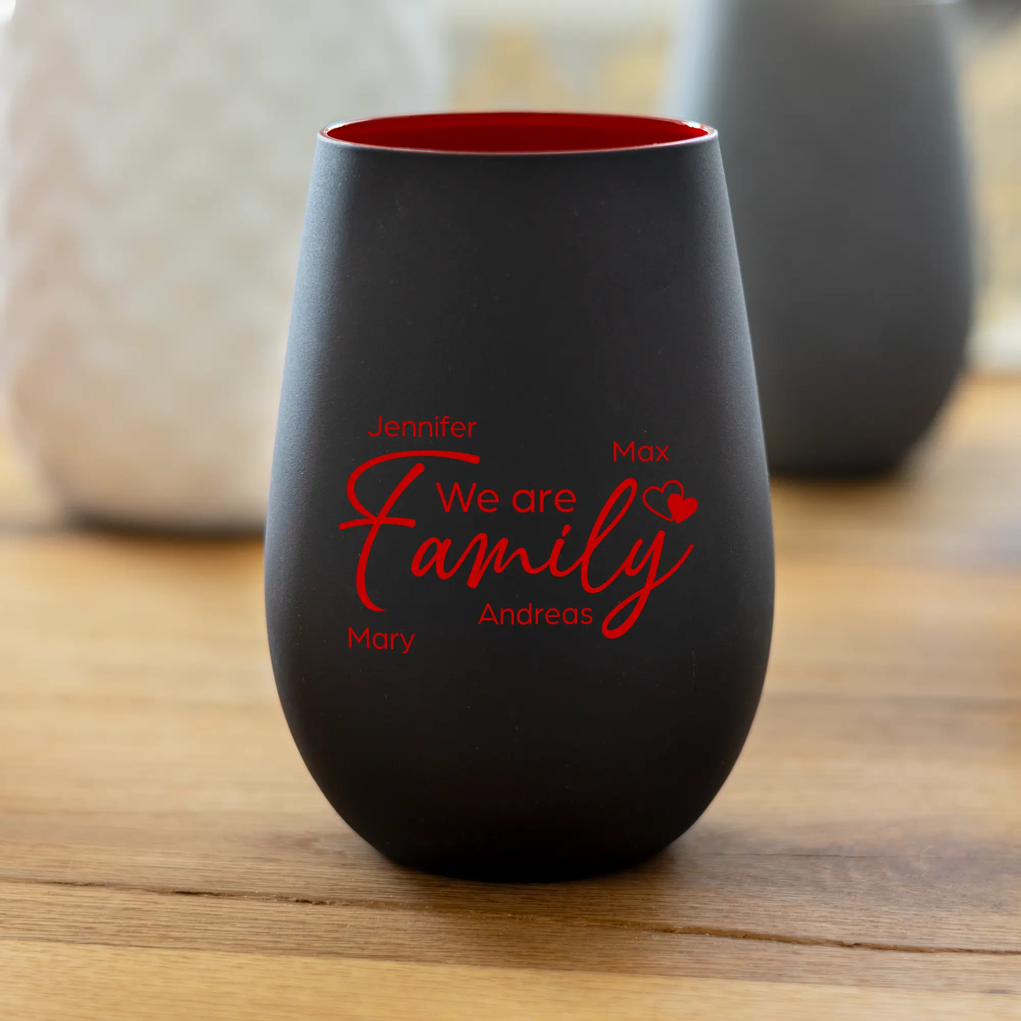 Personalisiertes Kerzenglas „We Are Family“ – Verschiedene Farben – Bild 5