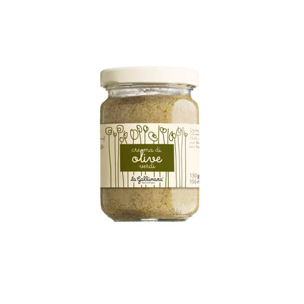 Grüne Olivencreme aus Ligurien