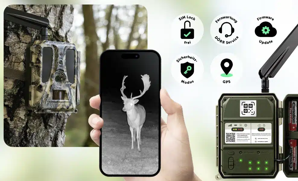 DÖRR 24M SNAPSHOT CLOUD 4G PRO Wildkamera Infrarotblitz 20m-100°-HD-Nachtsicht – Bild 2