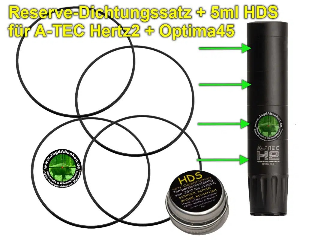 Reserve-Dichtungssatz + 5ml HDS für A-TEC Hertz2 + Optima45