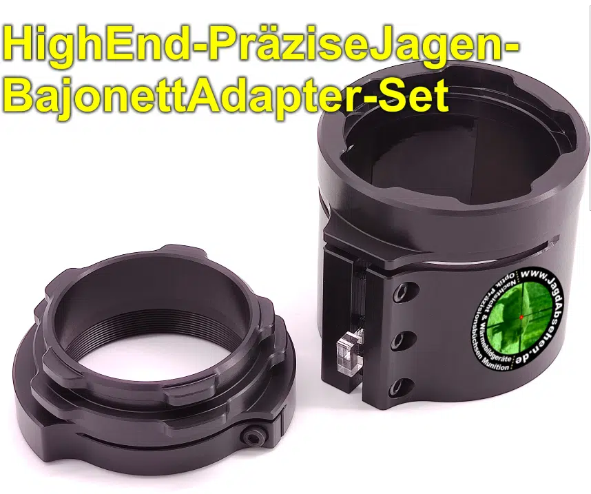 Komplettset PräziseJagen Bajonett Adapter für Vorsatzgeräte