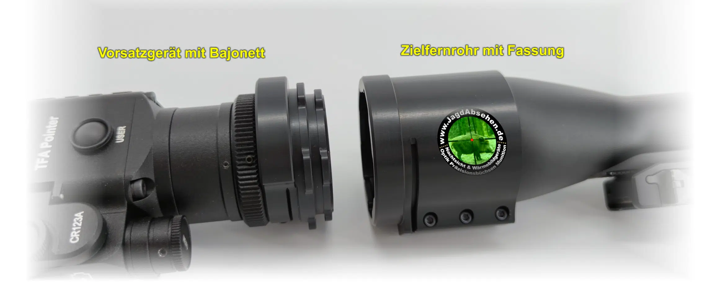 Komplettset PräziseJagen Bajonett Adapter für Vorsatzgeräte – Bild 4