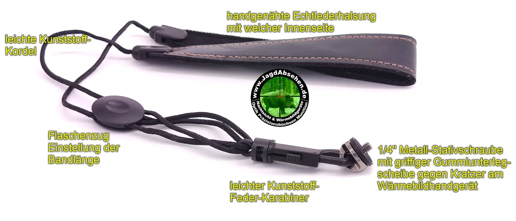 Jägerhalsung – Profi Halsband für Wärmebild- und Nachtsichthandgeräte von Jagdabsehen – Bild 2