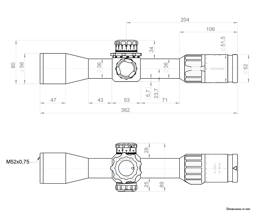 Kahles K328i DLR 3,5-28x50i – Bild 2