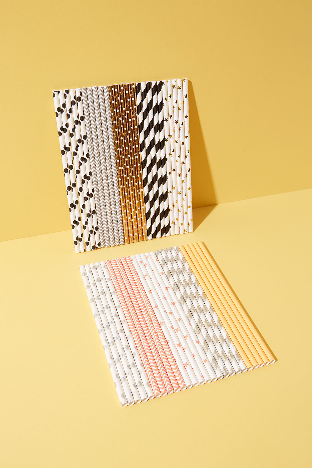 Papierstrohhalme “Hot Foil Mix” 25er Set