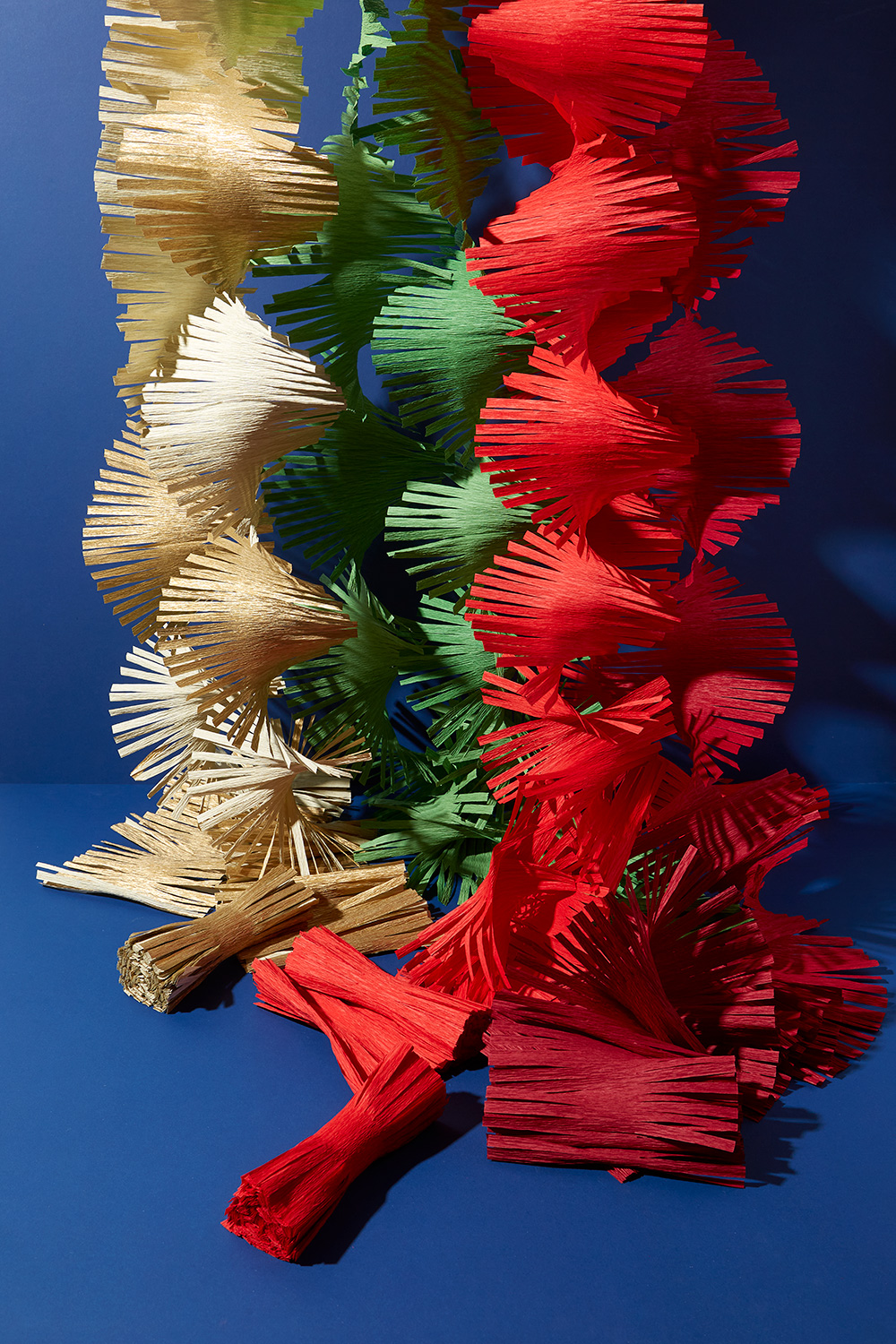 Fransenkrepp-Girlande “Ho Ho Ho”