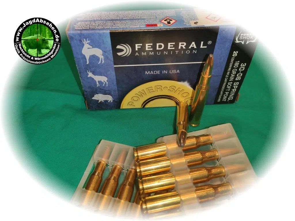 Federal Power Shok .30-06 SPRINGFIELD 180GR Jagdmunition bei Jagdabsehen – Bild 3