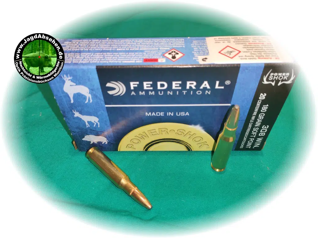 Federal Power Shok 180GR .308 Winchester Jagdmunition bei Jagdabsehen