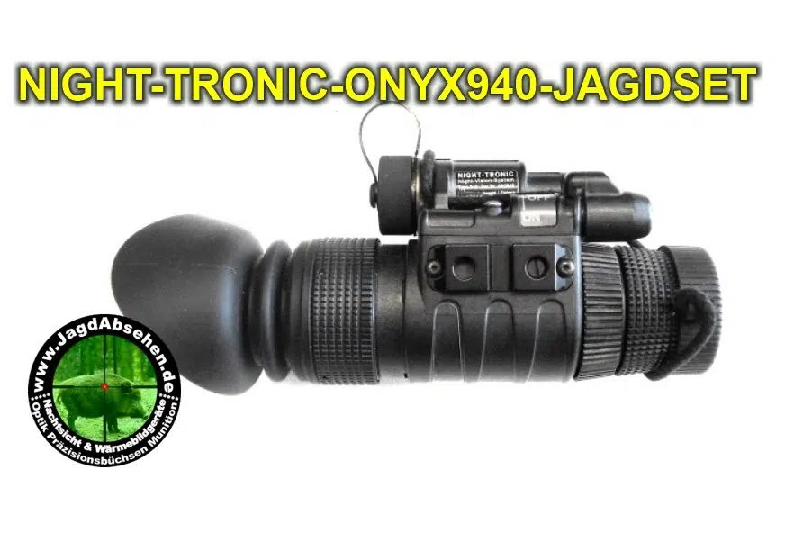 Kleinster Hand-& PVS14 ONYX Nachschalt Restlichtverstärker Nachtsichtgerät NIGHT-TRONIC-ONYX940-JAGDSET bei Jagdabsehen