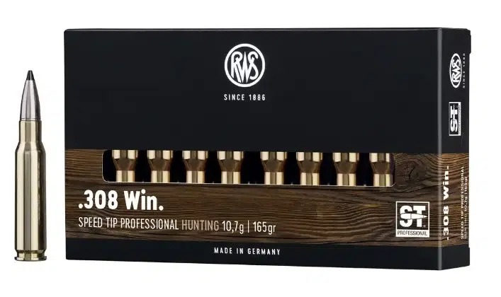 RWS H-Mantel Speedtip-PRO .308 Win H-Mantel-PolymerTip HUNTING 10,7g 165Grs Jagdmunition bei Jagdabsehen Karlsruhe