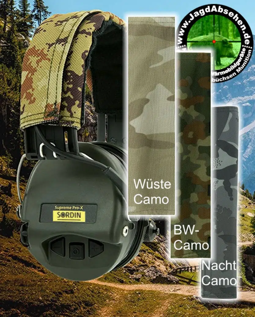 Wechselband für Gehörschutz Sordin PRO-X bei Jagdabsehen verschiedene Motive