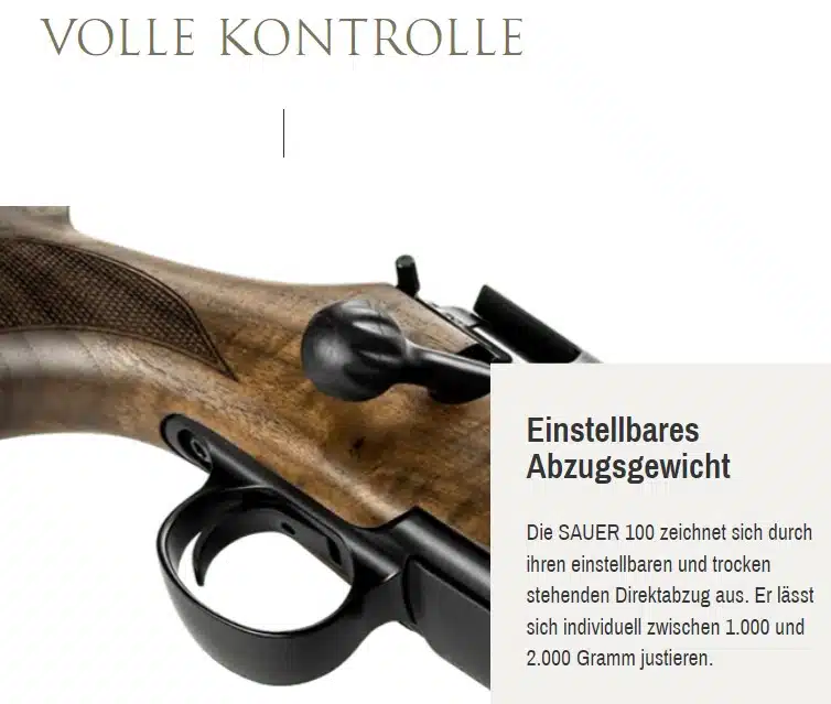 Repetierbüchse Sauer 100 Classic Komplettpaket – Bild 2