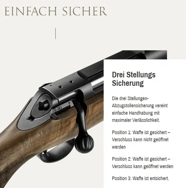 Repetierbüchse Sauer 100 Classic Komplettpaket – Bild 3