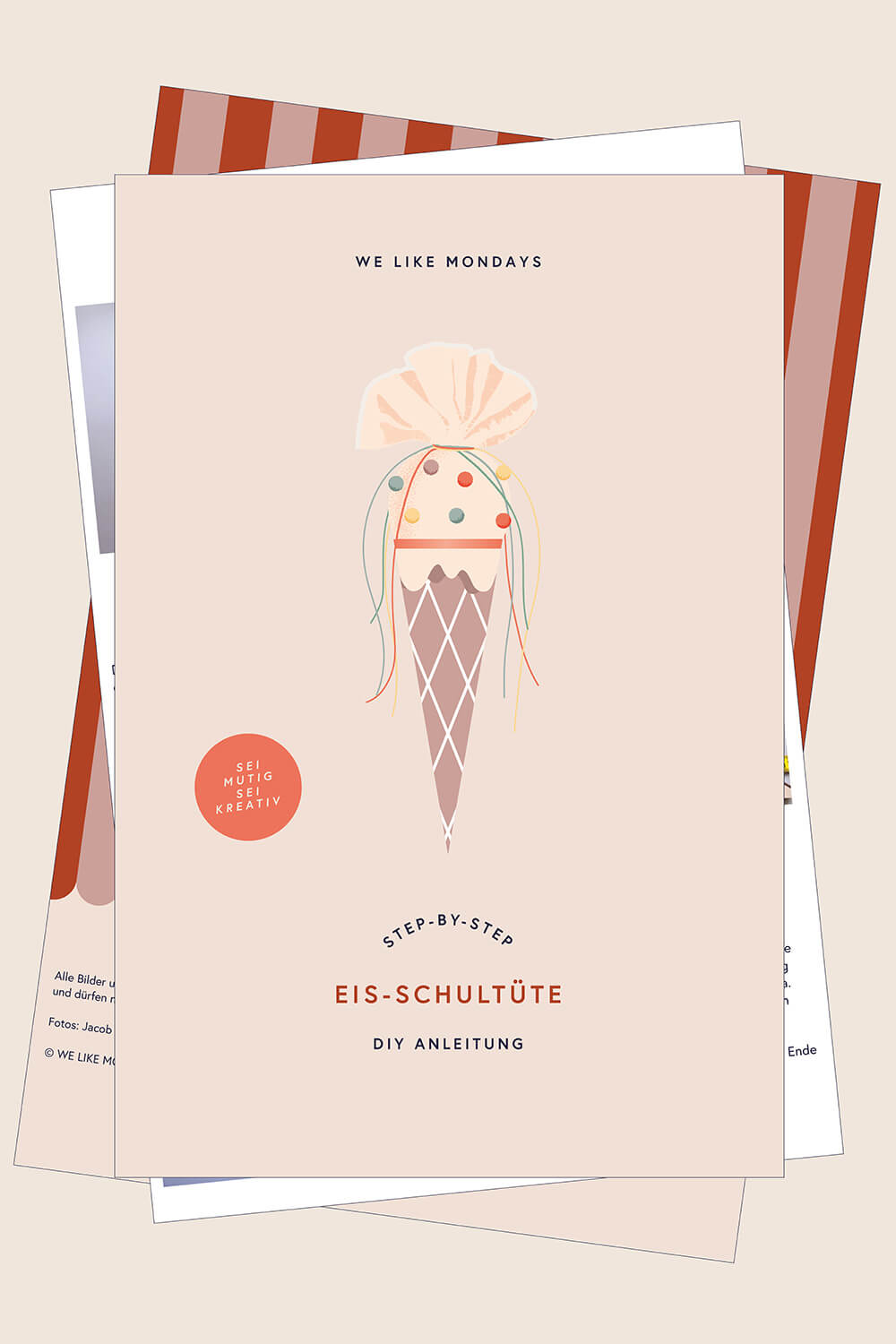 Step-by-Step Bastelanleitung “Eis-Schultüte” (digitales Produkt) – Bild 3