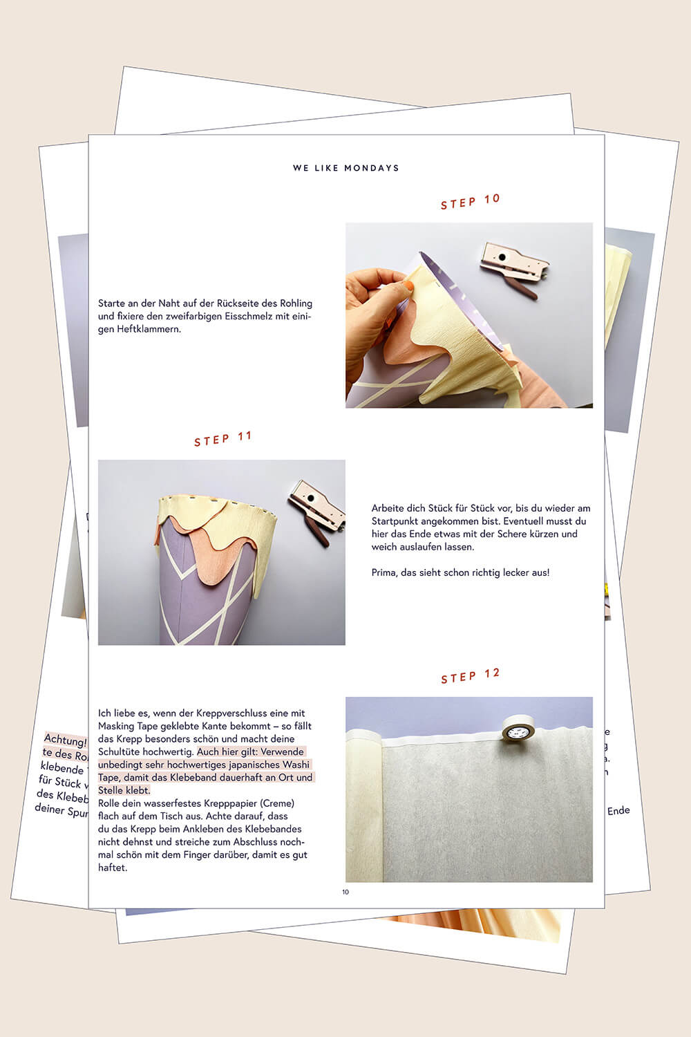 Step-by-Step Bastelanleitung “Eis-Schultüte” (digitales Produkt) – Bild 4