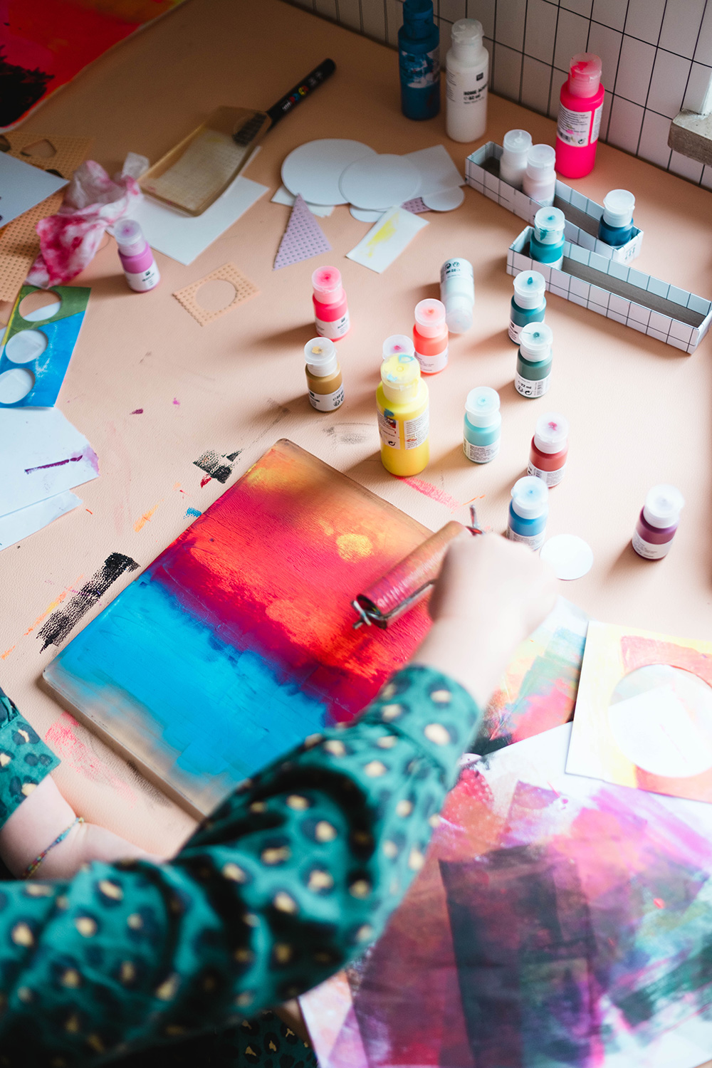 Magische Gel-Druckplatte “Gelli Print” – Bild 5