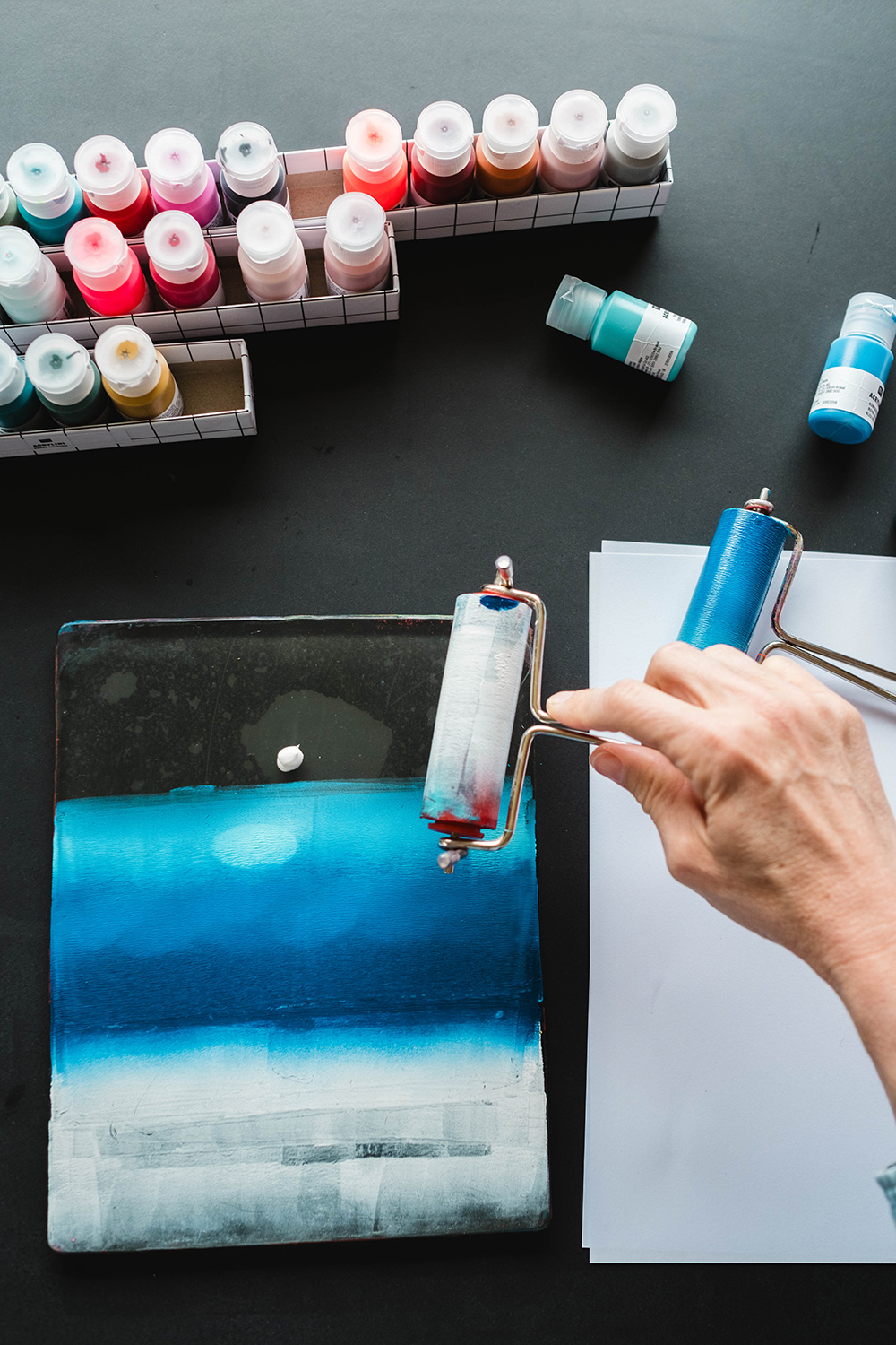 Magische Gel-Druckplatte “Gelli Print” – Bild 3