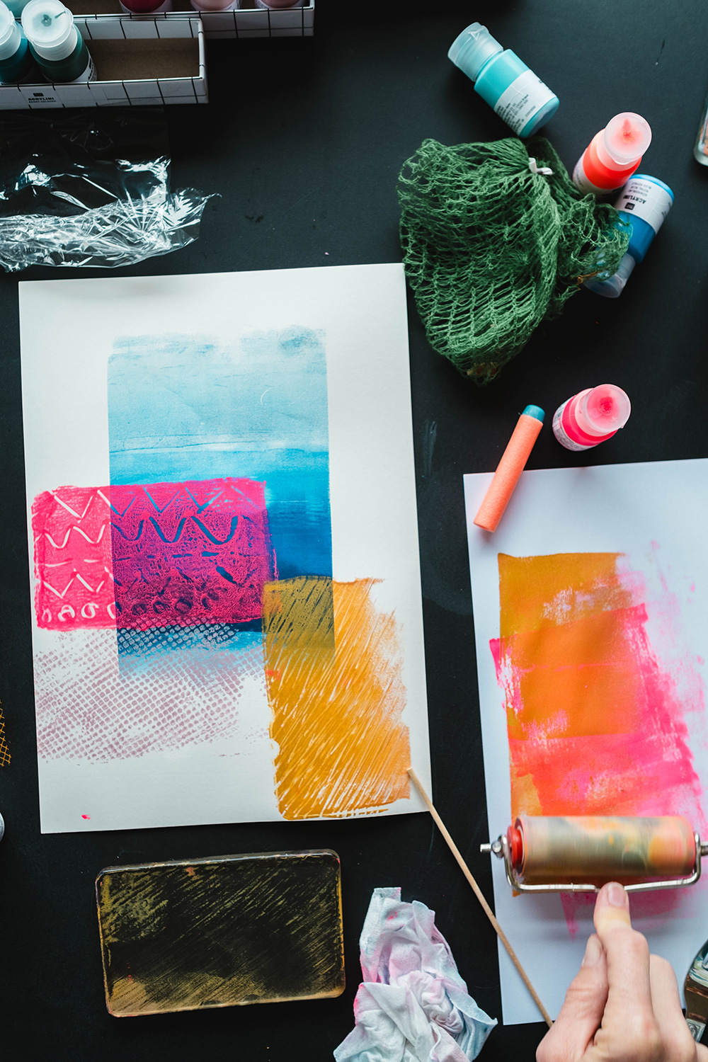 Magische Gel-Druckplatte “Gelli Print” – Bild 4